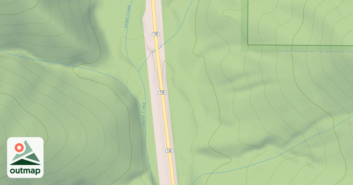 Map of SNAKE CREEK