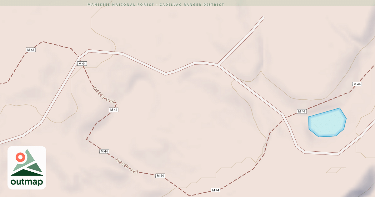 Map of Ward Hills-Cadillacw Smt Dnr35