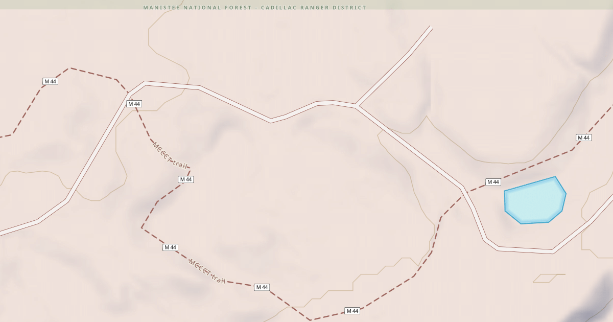 Map preview of Ward Hills-Cadillacw Smt Dnr35