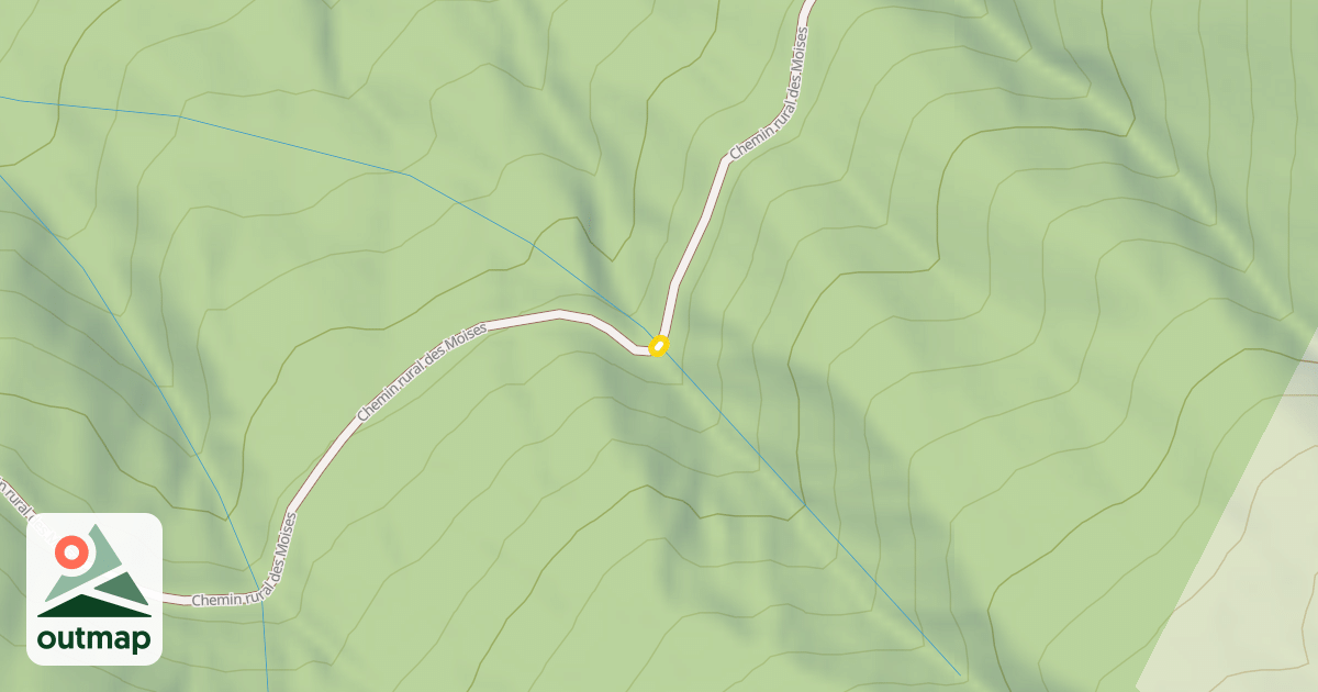 Map of Chemin rural des Moises