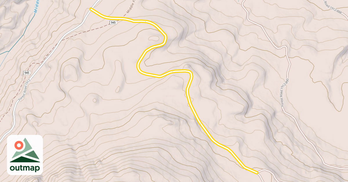 Map of Forest Road 1912-892
