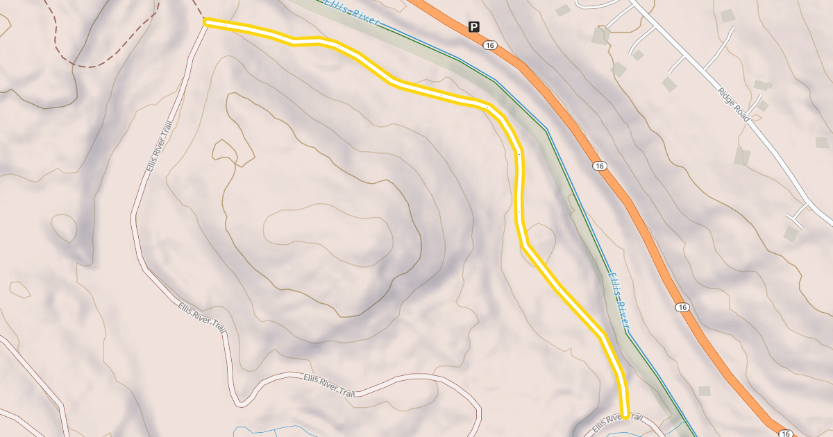 Map preview of Ellis River Trail