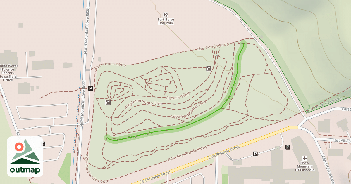 Map of Return Trail