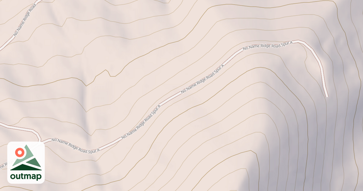Map of NO NAME RIDGE SPUR A
