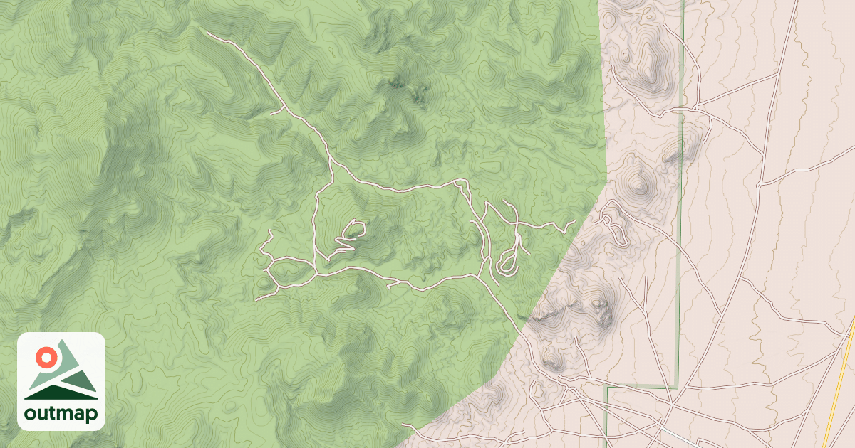 Map of CORCORAN CANYON