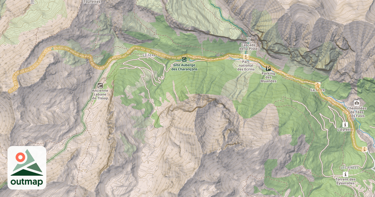 Map of Le Mourre Froid — Sainte-Croix