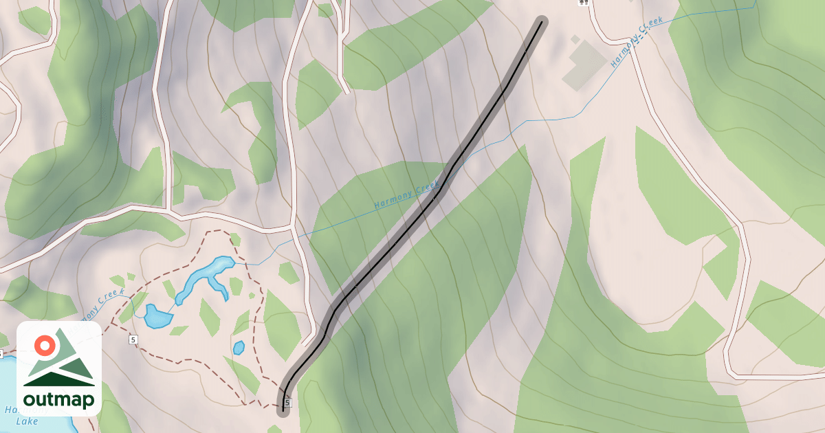 Map of Harmony Chairlift Line