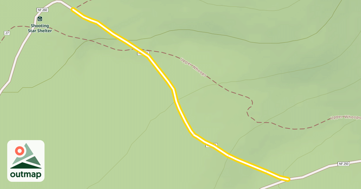 Map of Forest Road 4615-260