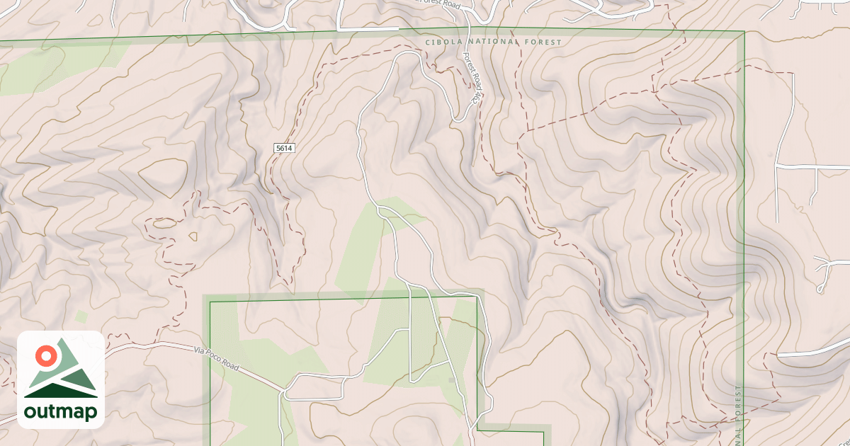 Map of CHAMISO CANYON