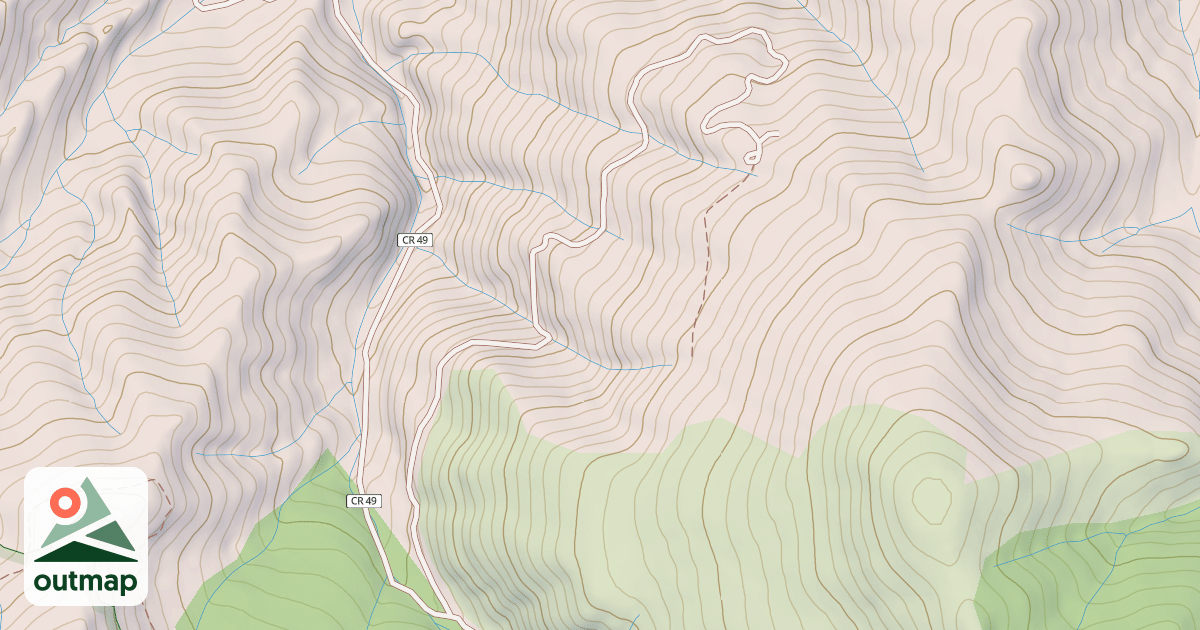Map of BEAR CREEK RIDGE