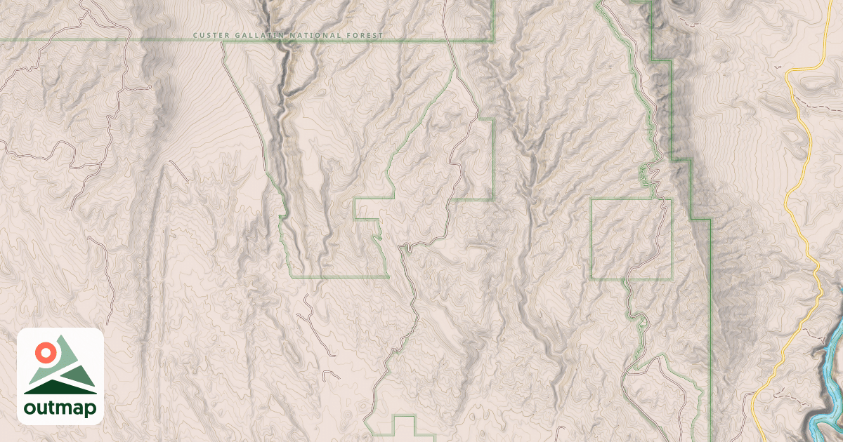 Map of Burnt Timber Ridge Road