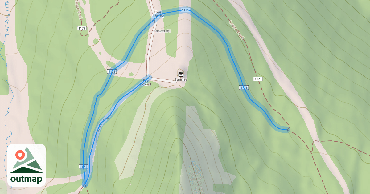 Map of Kruzr Trail