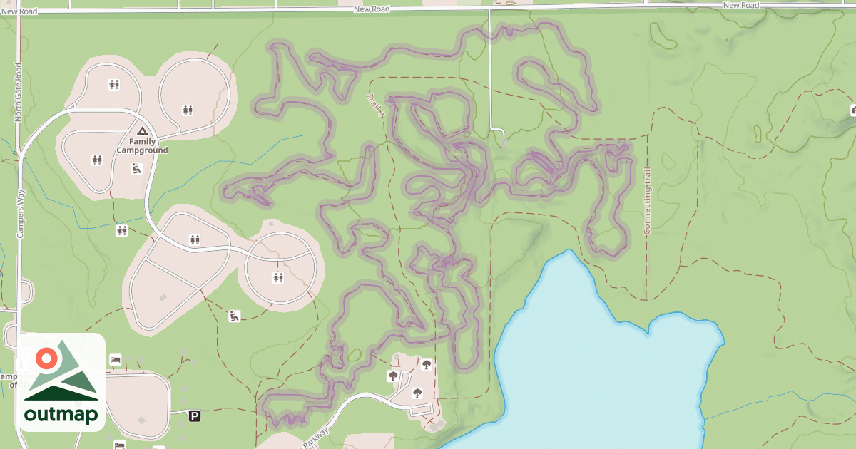 Map of Peppermint Hill Loop