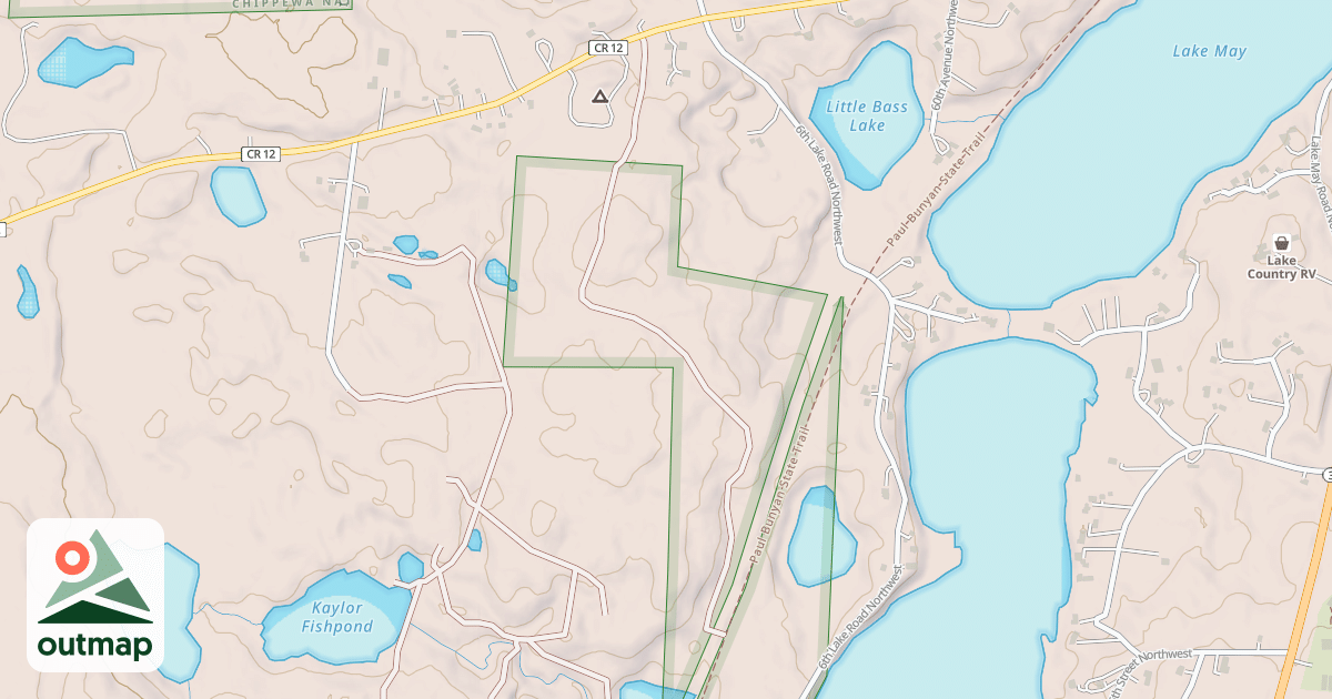 Map of EAST STANLEY LAKE ROAD