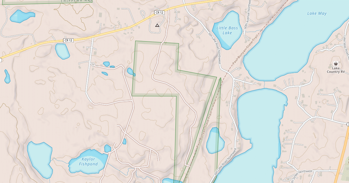 Map preview of EAST STANLEY LAKE ROAD