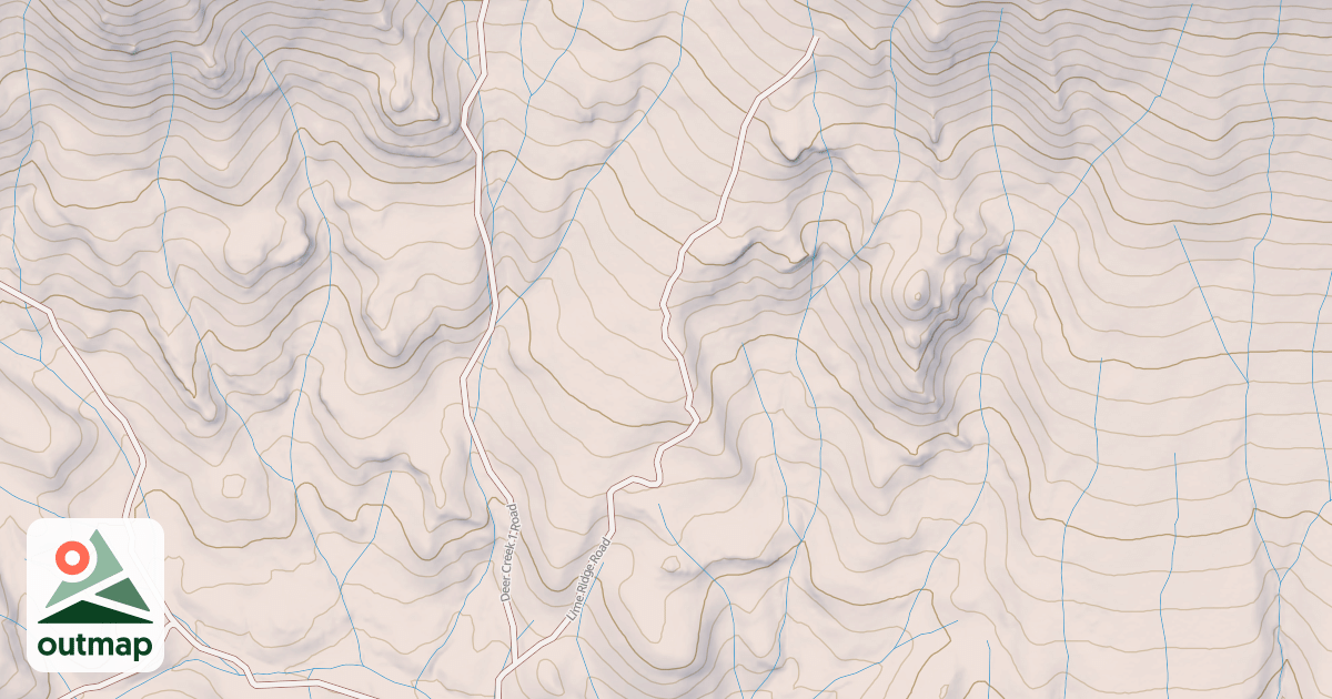 Map of LIME RIDGE