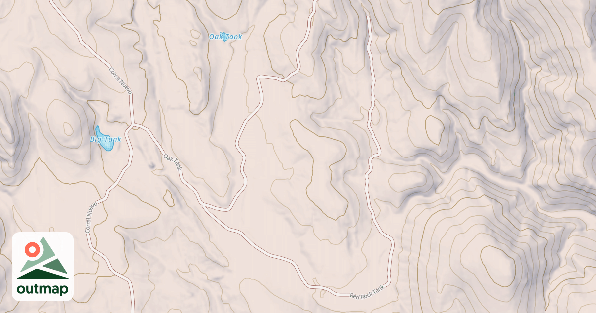 Map of RED ROCK TANK
