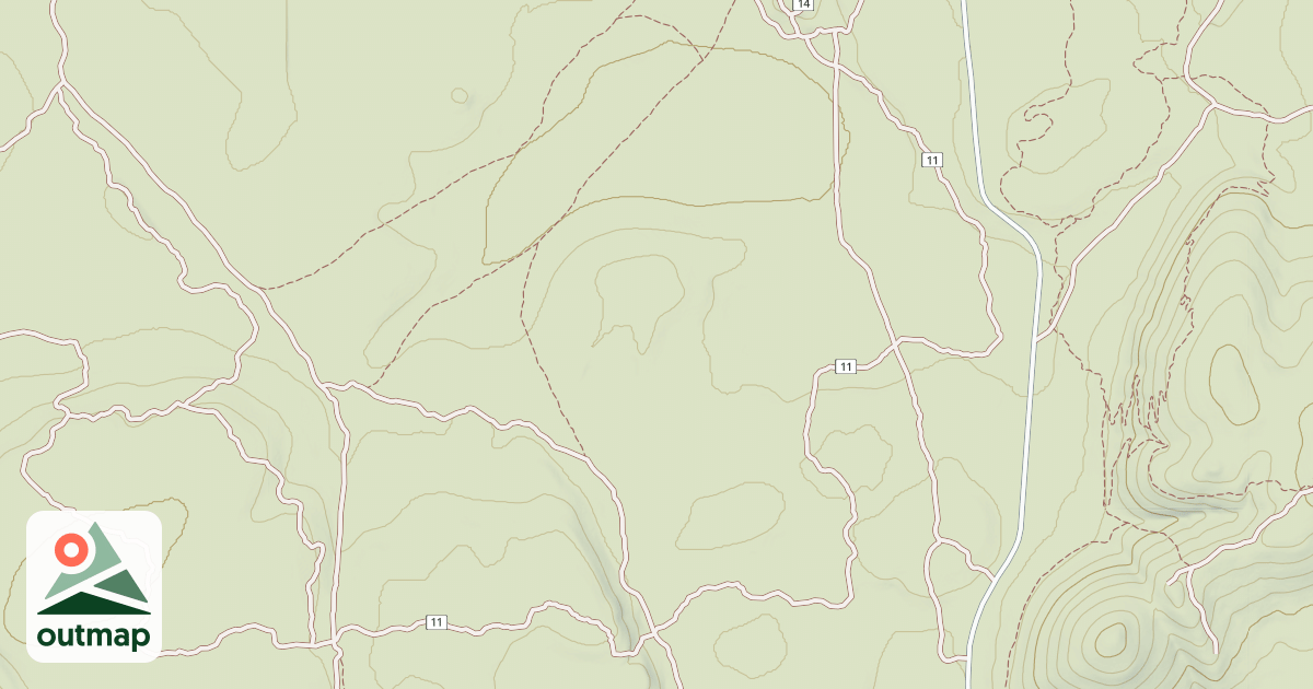 Map of Cline Buttes Tr 11