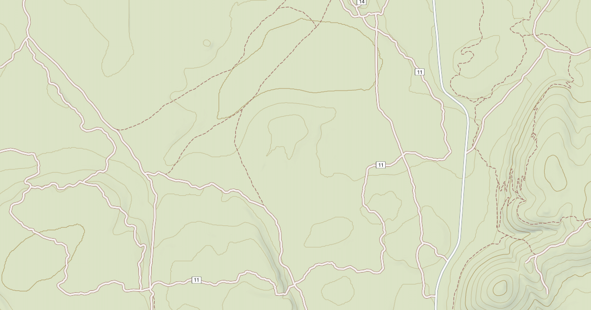 Map preview of Cline Buttes Tr 11