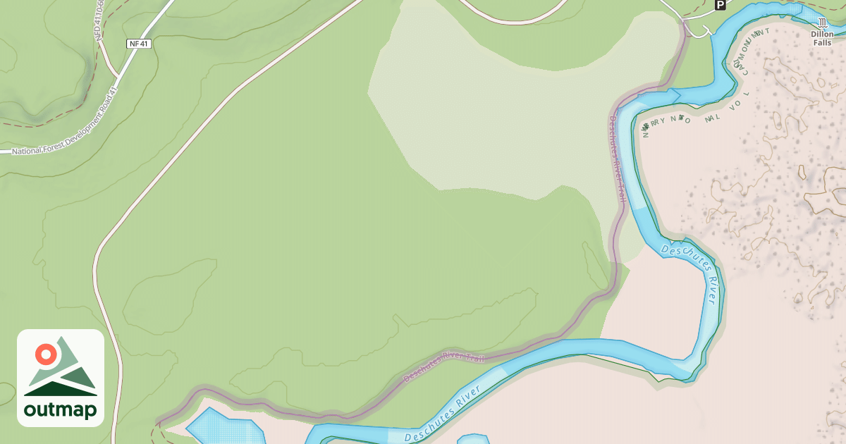 Map of Deschutes River Trail