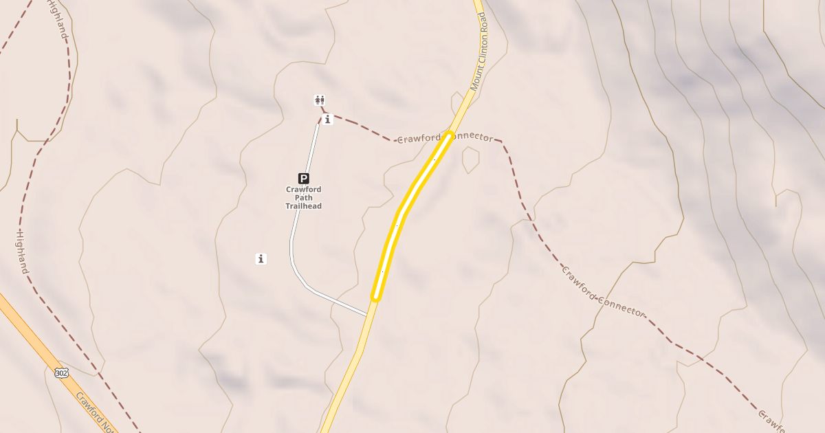 Map preview of Mount Clinton Road