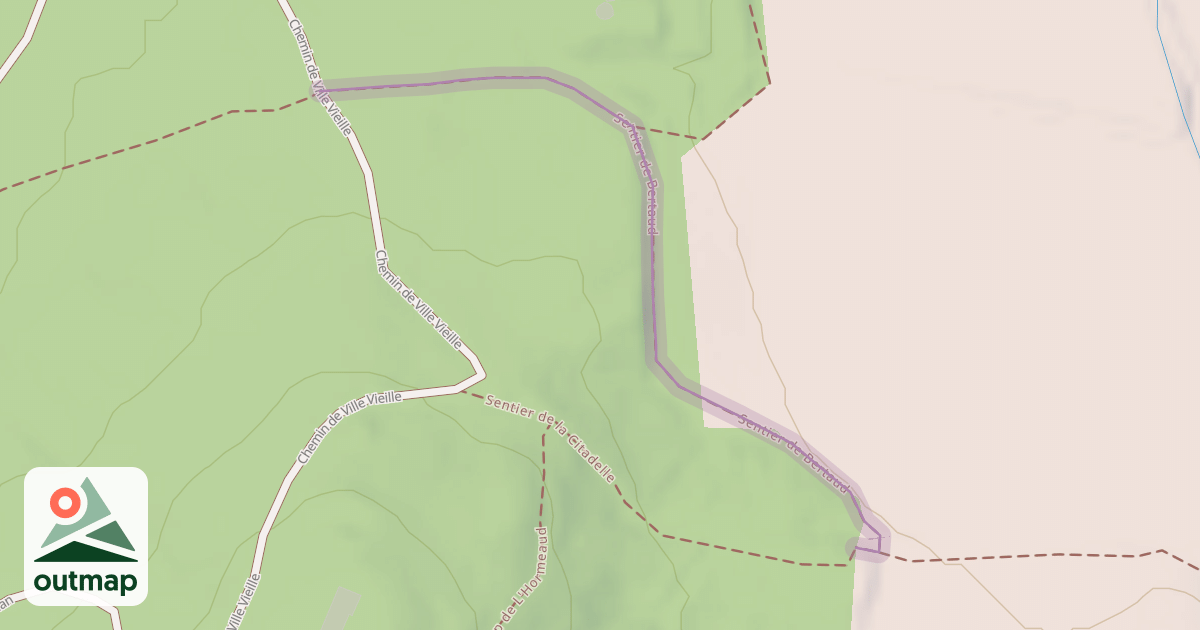 Map of Sentier de Bertaud