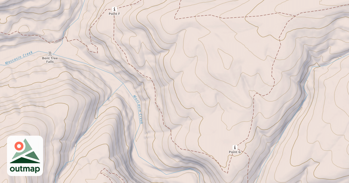 Map of MG GAP HOLLOW SPUR SOUTH 2