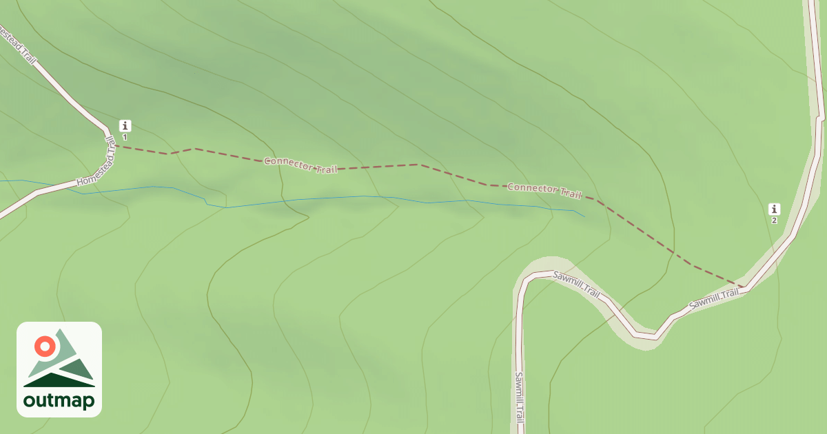 Map of Blue Knob State Park Trails