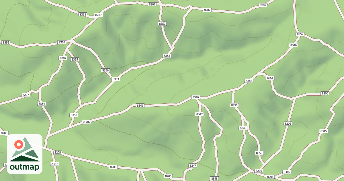 Map of USFS Motor Vehicle Use Map Trails 19805