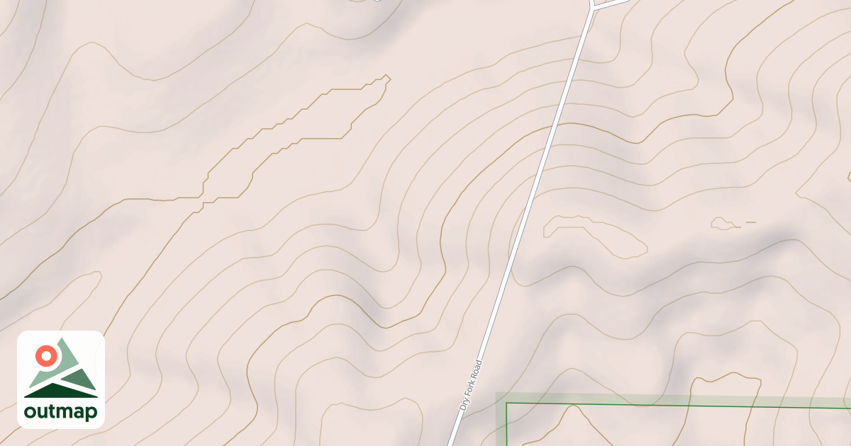 Map of DRY FORK RIDGE