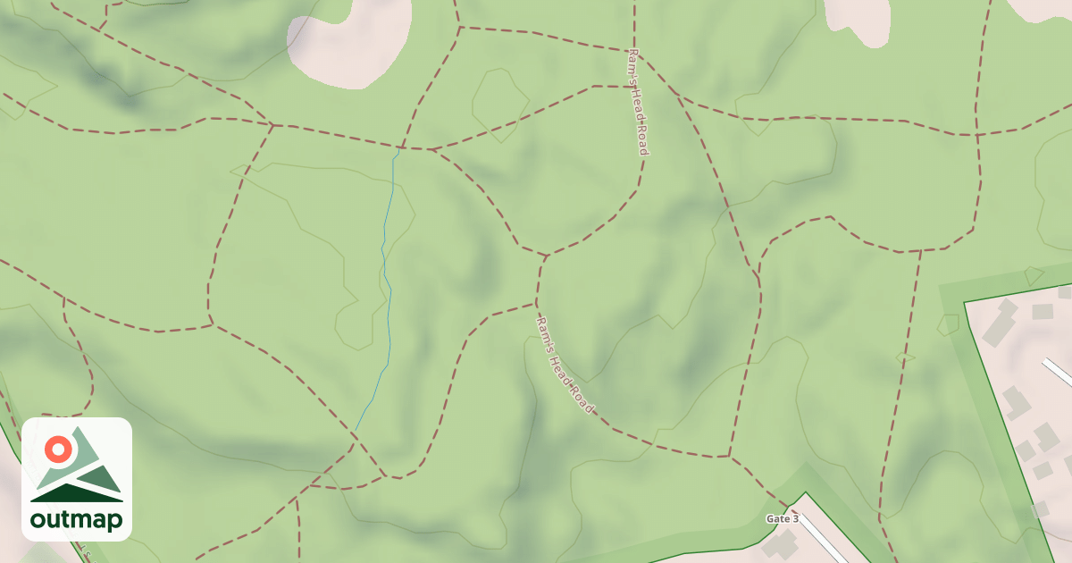 Map of Rams Head Road
