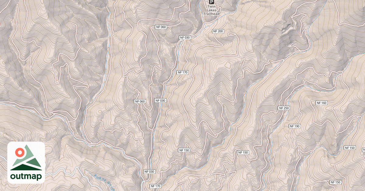 Map of LAKE CR. (OLD TWIN LKS T.HEAD)