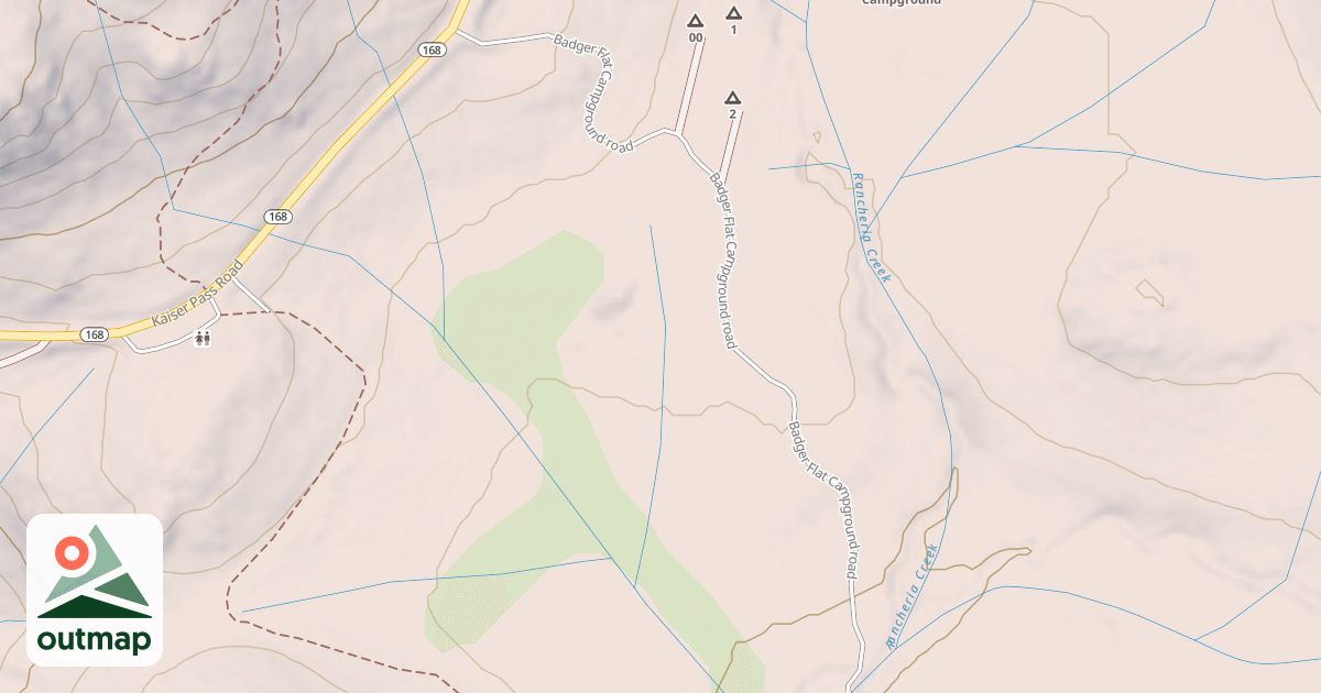 Map of BADGER FLAT C.G.
