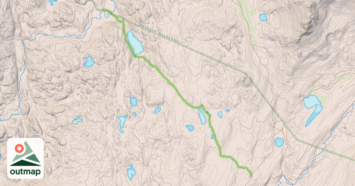 Map of Highline Trail