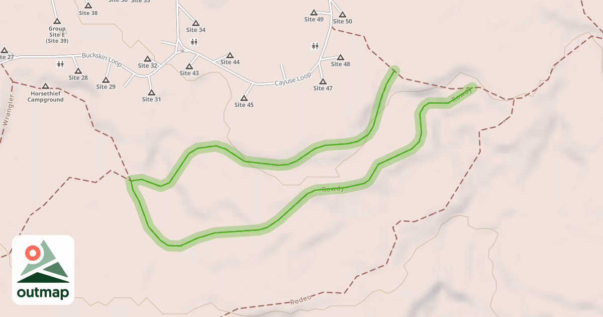 Map of Rowdy