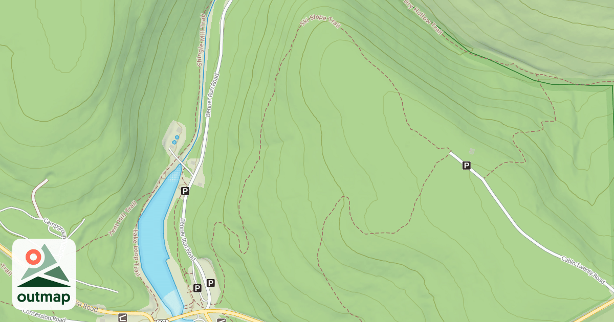 Map of Black Moshannon State Park Trails