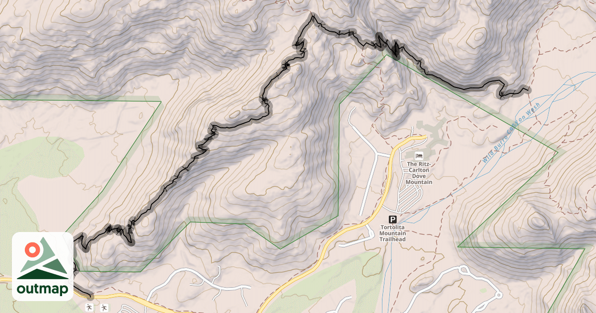 Map of Upper Javelina Trail