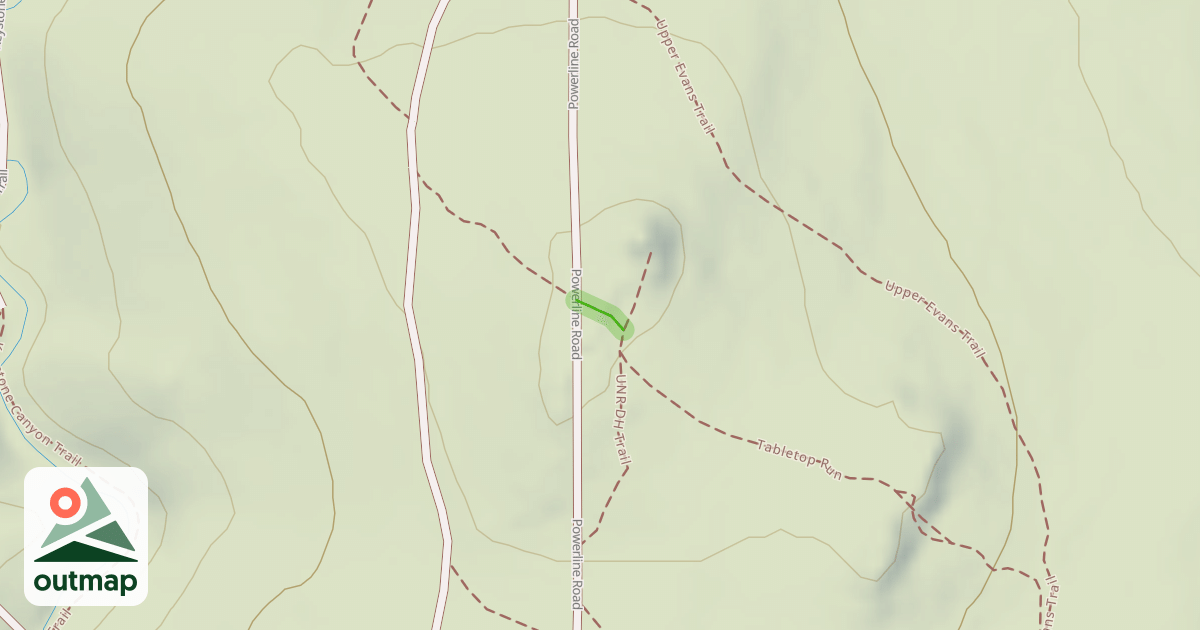 Map of UNR DH Trail