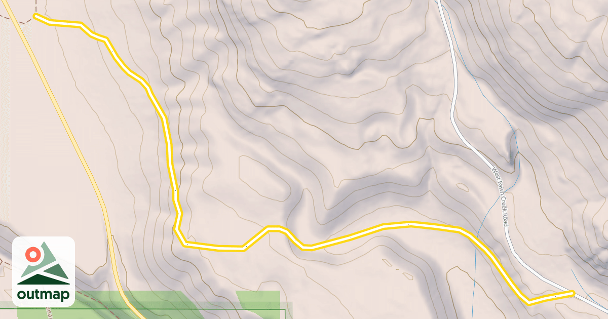 Map of Lower Fawn Creek