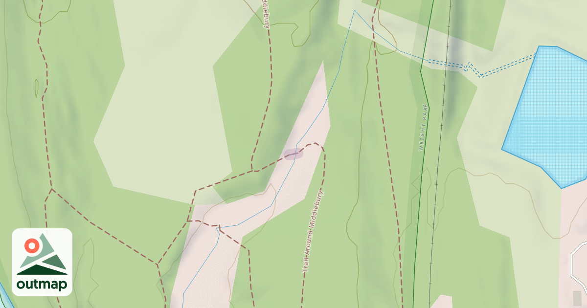 Map of Trail Around Middlebury