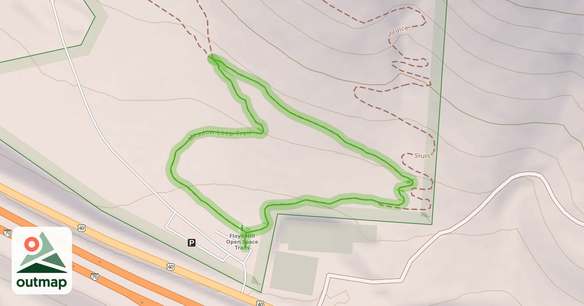 Map of Meadow Loop Trail