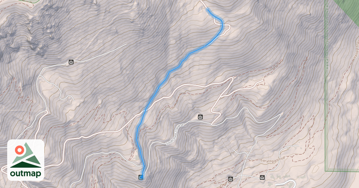 Map of Togwotee Pass Traverse