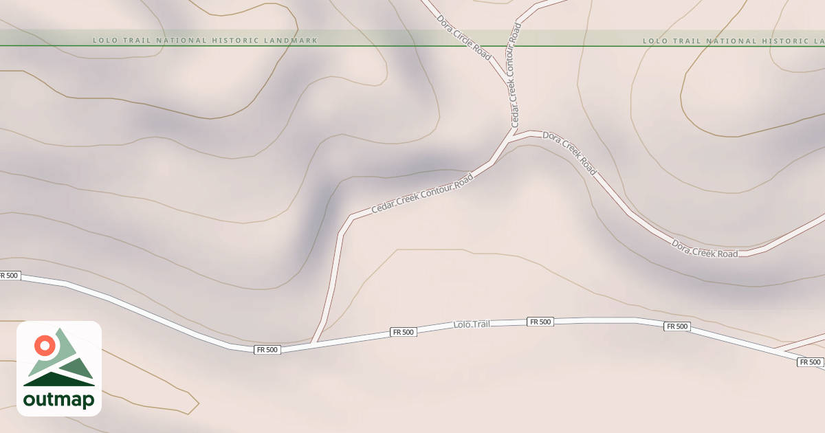 Map of CEDAR CREEK CONTOUR