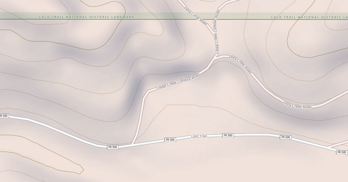 Map preview of CEDAR CREEK CONTOUR