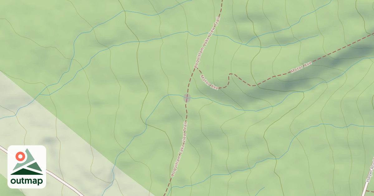 Map of Coquitlam Lake View Trail