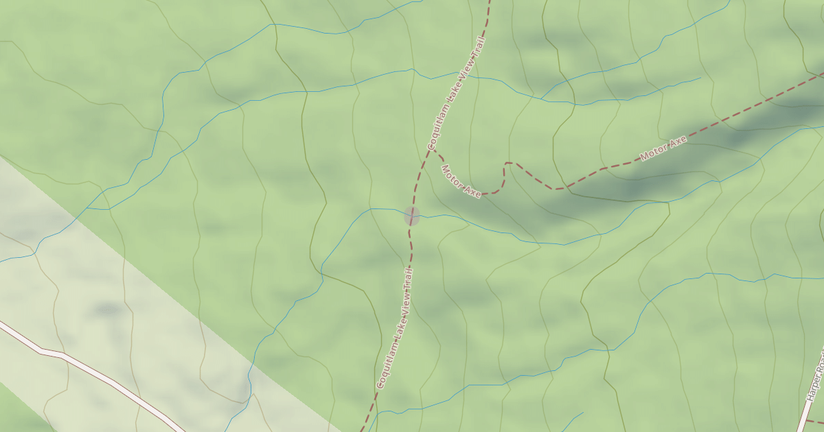 Map preview of Coquitlam Lake View Trail