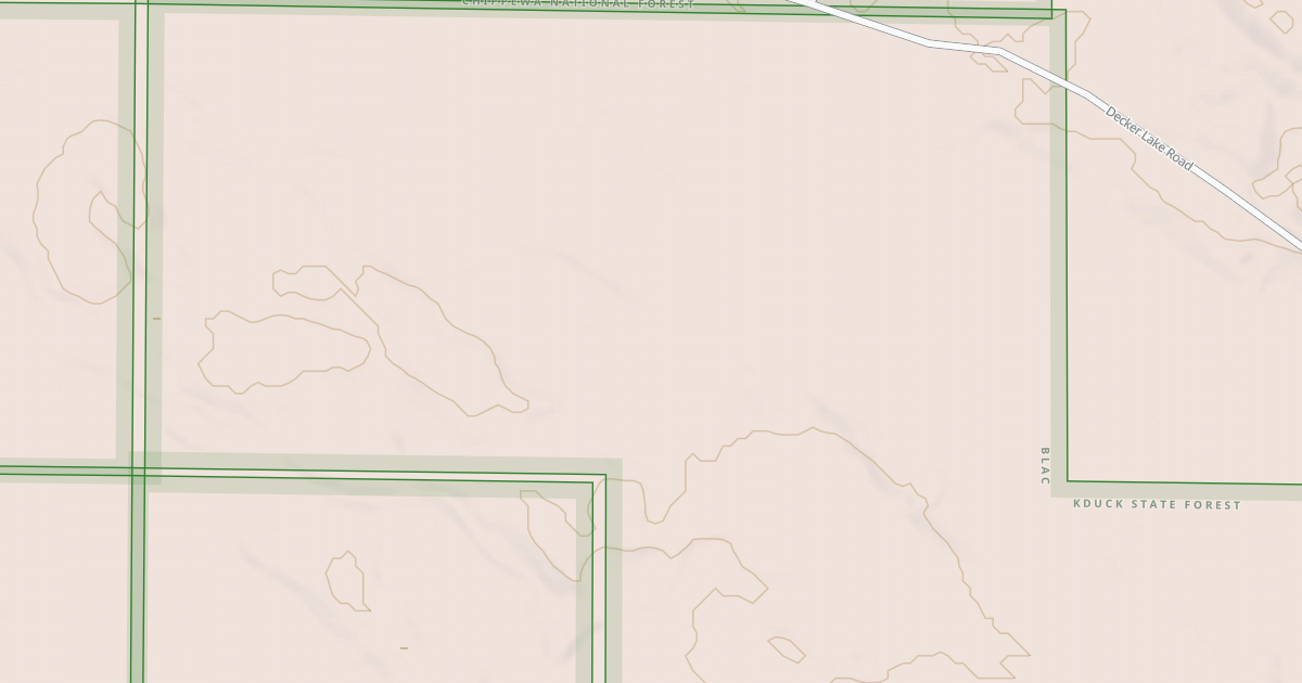 Map preview of DECKER LAKE SPUR G