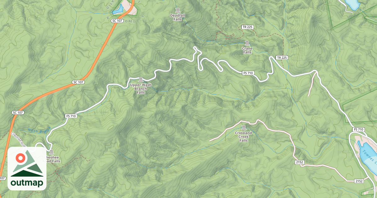 Map of CHEROKEE ROAD