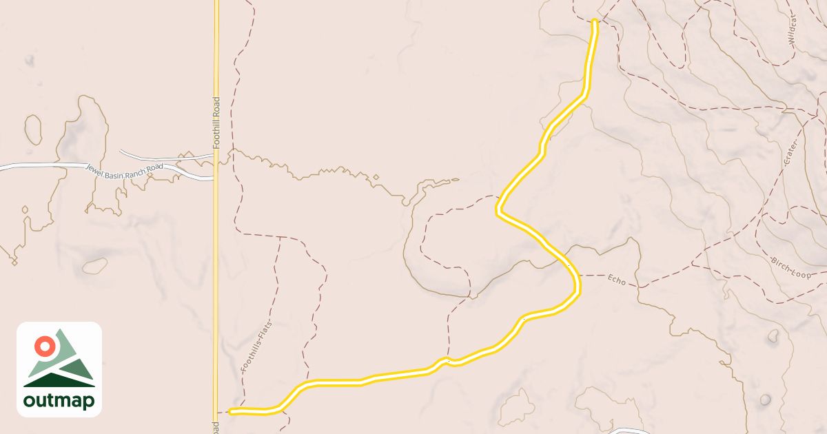 Map of Peters Ridge Run