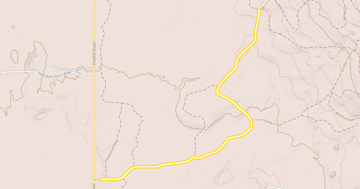 Map preview of Peters Ridge Run